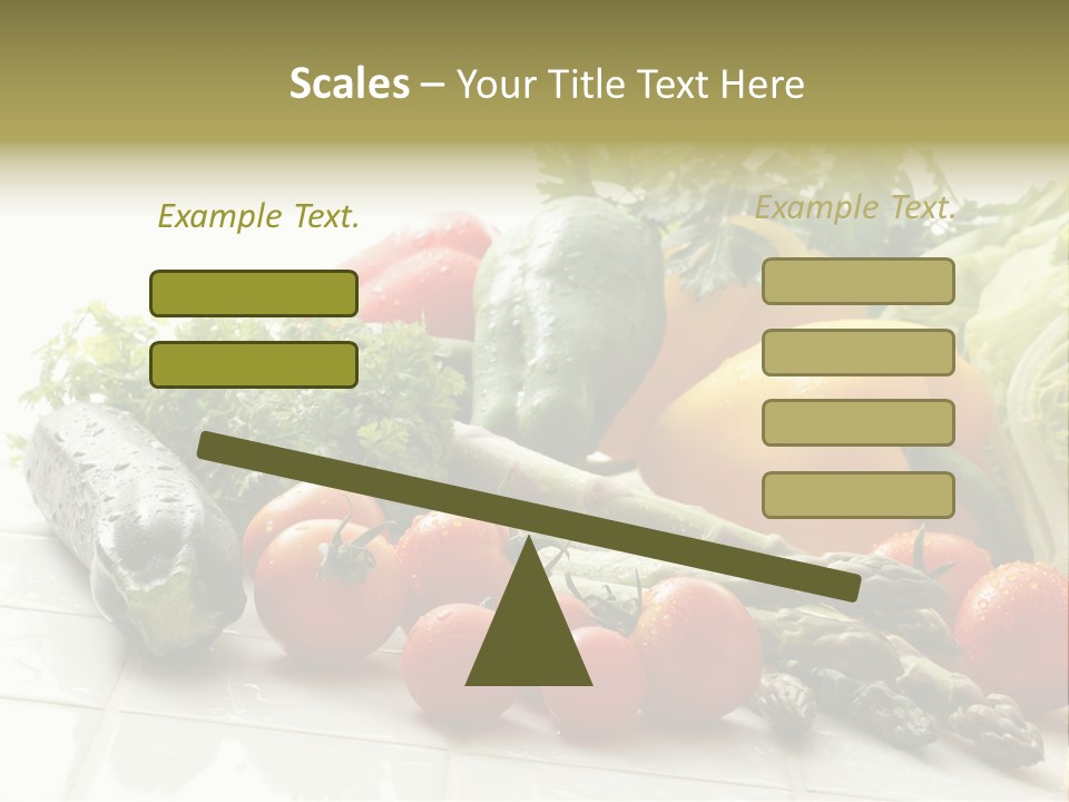 Vegan Cuisine Nutrients PowerPoint Template