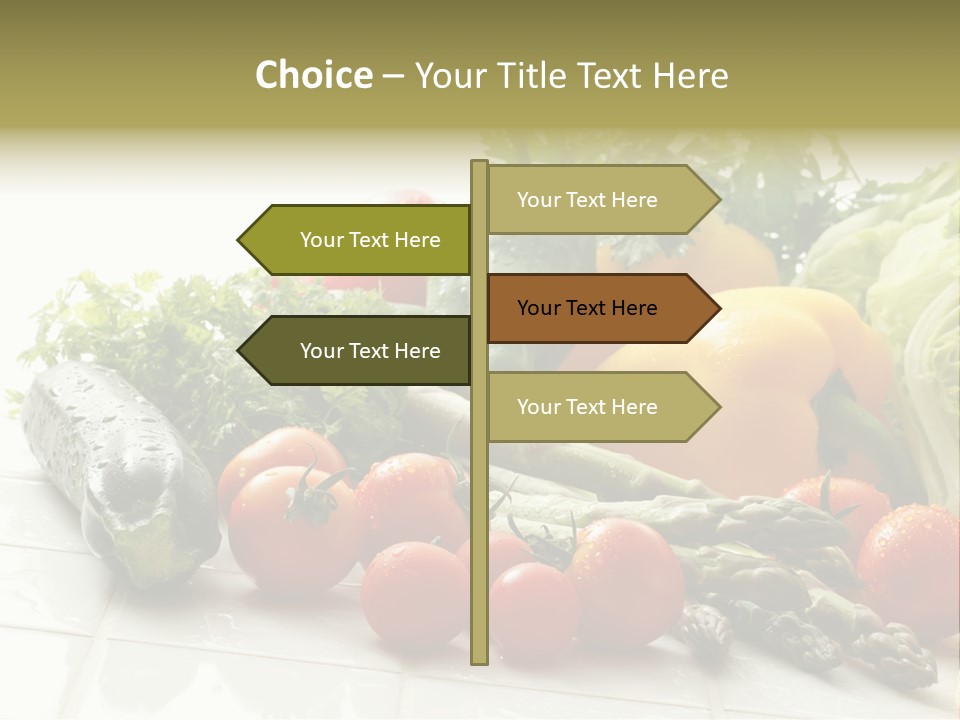 Vegan Cuisine Nutrients PowerPoint Template