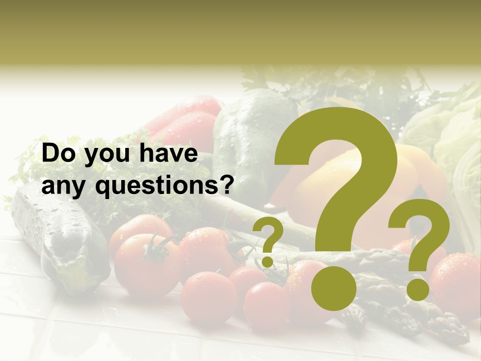 Vegan Cuisine Nutrients PowerPoint Template