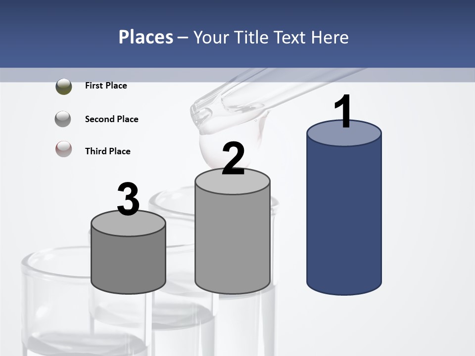 A Group Of Test Tubes Filled With Liquid PowerPoint Template