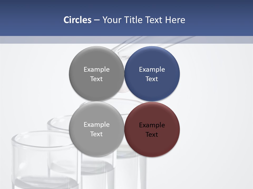 A Group Of Test Tubes Filled With Liquid PowerPoint Template