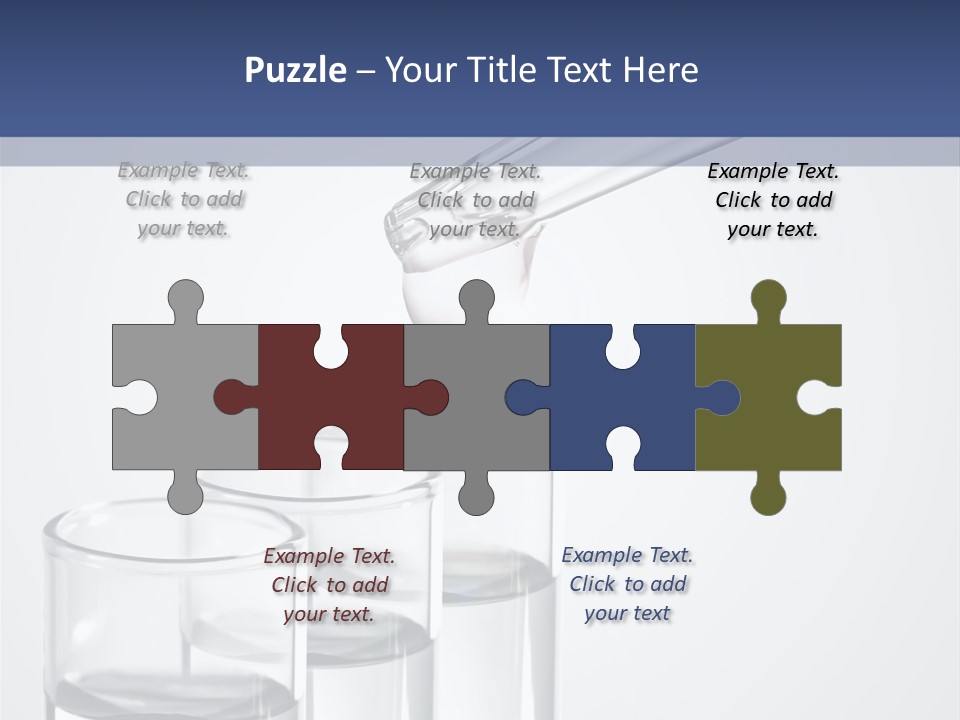 A Group Of Test Tubes Filled With Liquid PowerPoint Template