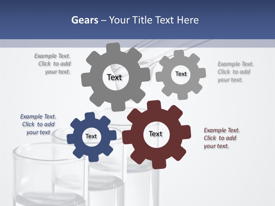 A Group Of Test Tubes Filled With Liquid PowerPoint Template