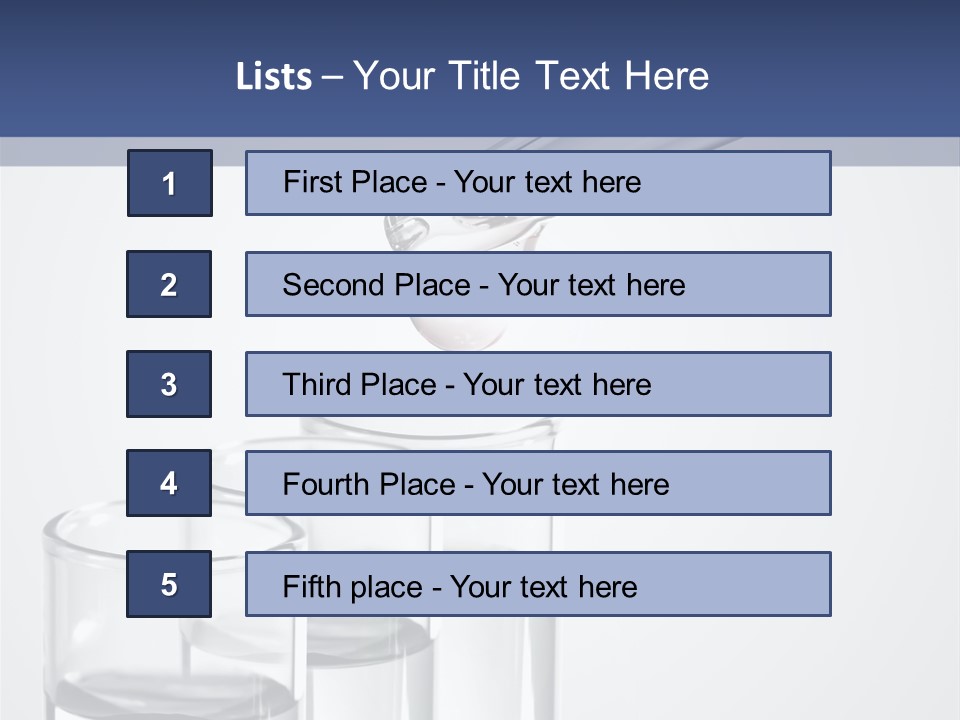 A Group Of Test Tubes Filled With Liquid PowerPoint Template
