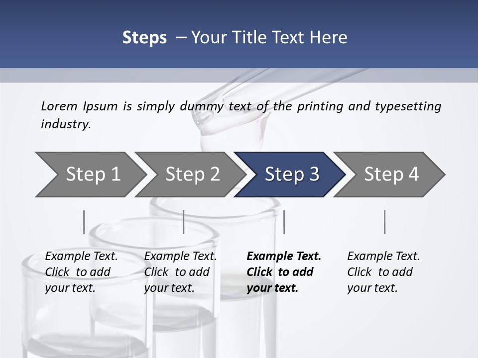 A Group Of Test Tubes Filled With Liquid PowerPoint Template