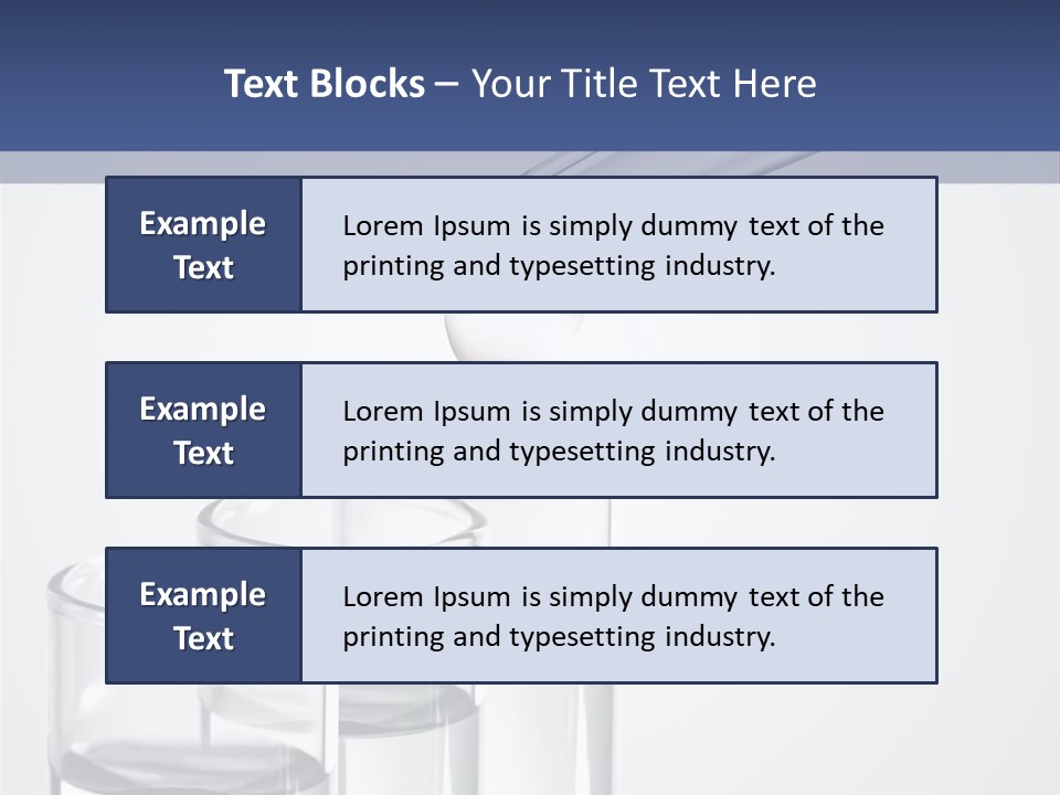 A Group Of Test Tubes Filled With Liquid PowerPoint Template