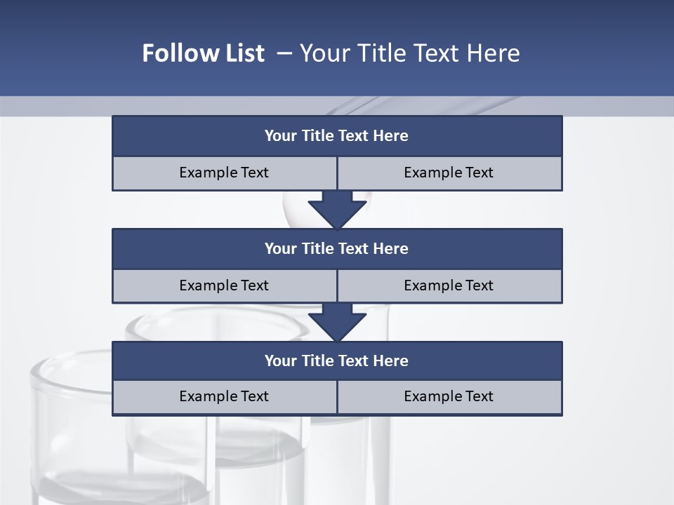 A Group Of Test Tubes Filled With Liquid PowerPoint Template