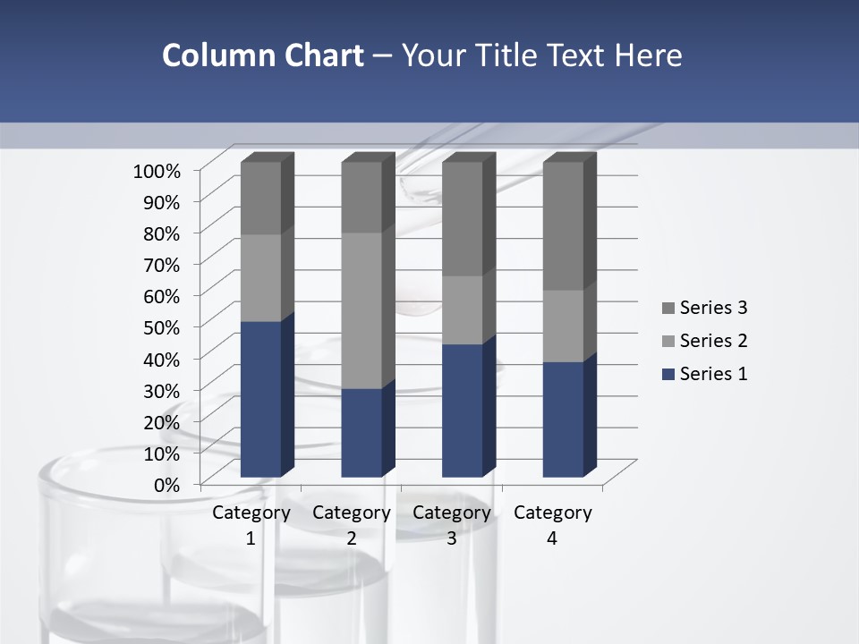 A Group Of Test Tubes Filled With Liquid PowerPoint Template