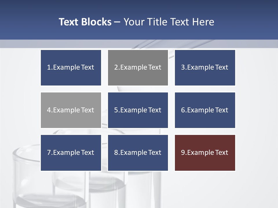 A Group Of Test Tubes Filled With Liquid PowerPoint Template