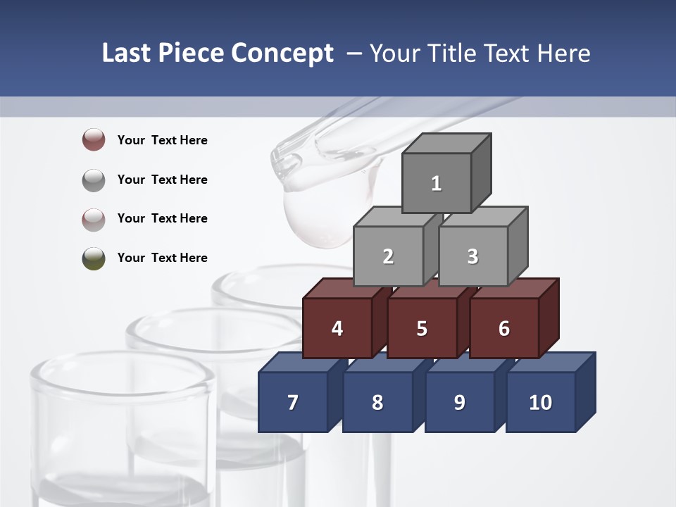 A Group Of Test Tubes Filled With Liquid PowerPoint Template