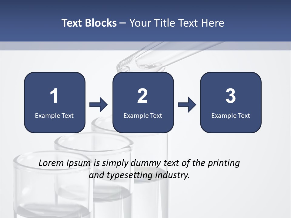 A Group Of Test Tubes Filled With Liquid PowerPoint Template