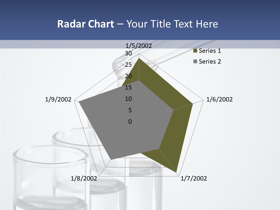 A Group Of Test Tubes Filled With Liquid PowerPoint Template