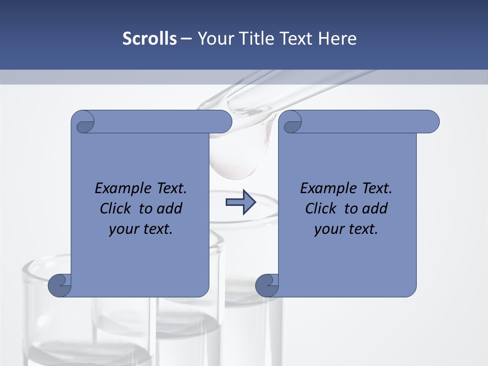A Group Of Test Tubes Filled With Liquid PowerPoint Template