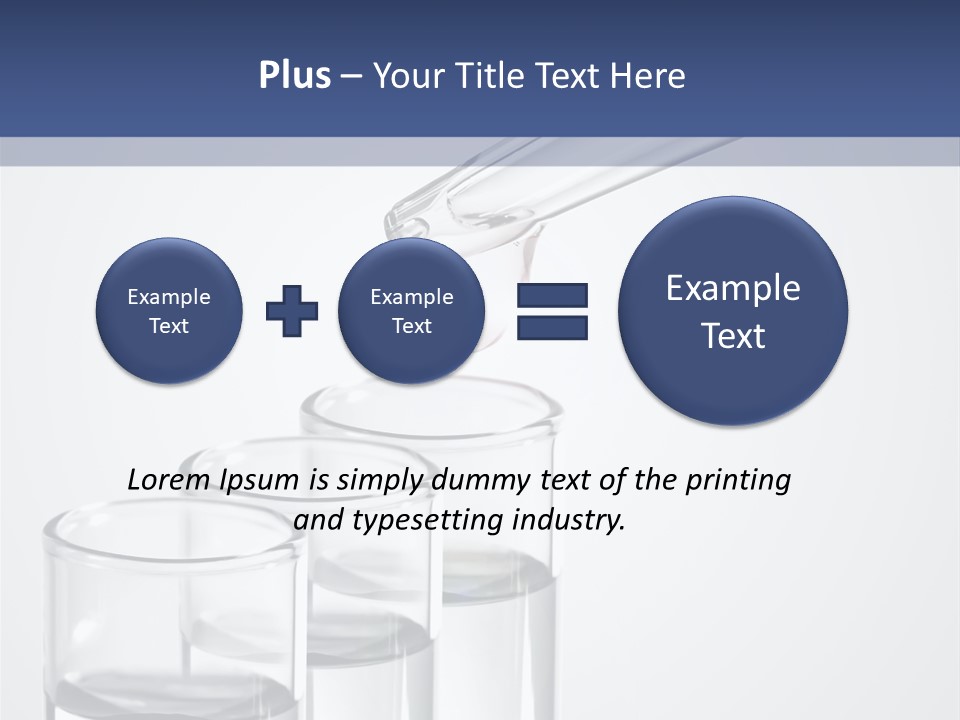 A Group Of Test Tubes Filled With Liquid PowerPoint Template