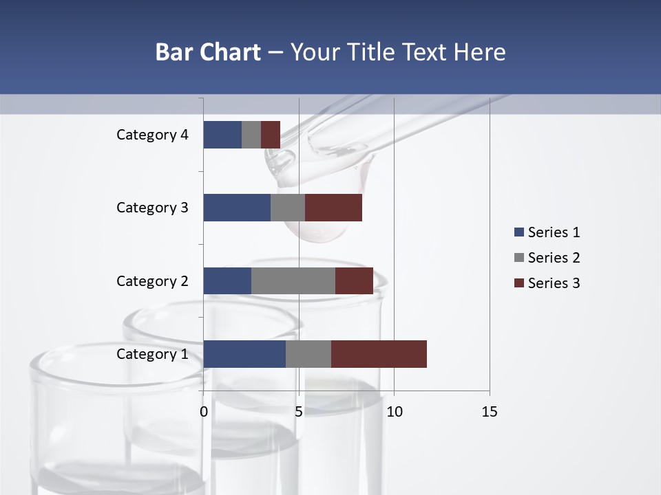 A Group Of Test Tubes Filled With Liquid PowerPoint Template