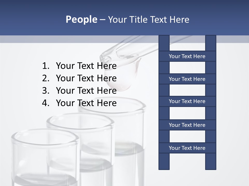 A Group Of Test Tubes Filled With Liquid PowerPoint Template