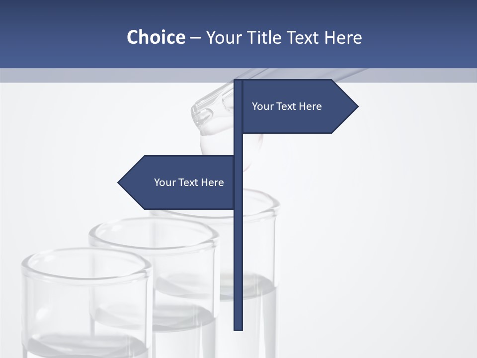 A Group Of Test Tubes Filled With Liquid PowerPoint Template