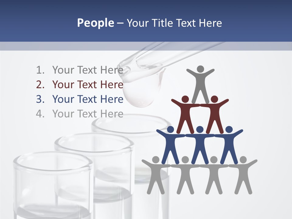 A Group Of Test Tubes Filled With Liquid PowerPoint Template