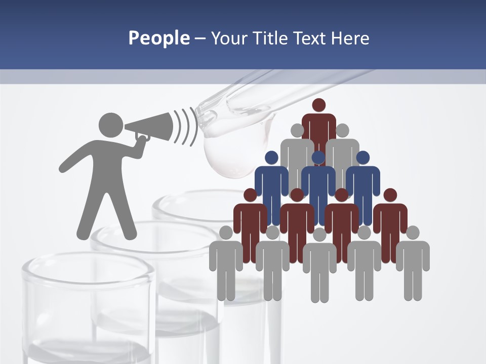 A Group Of Test Tubes Filled With Liquid PowerPoint Template