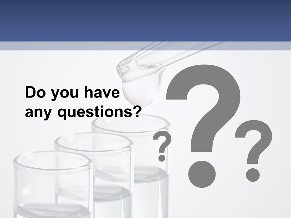 A Group Of Test Tubes Filled With Liquid PowerPoint Template