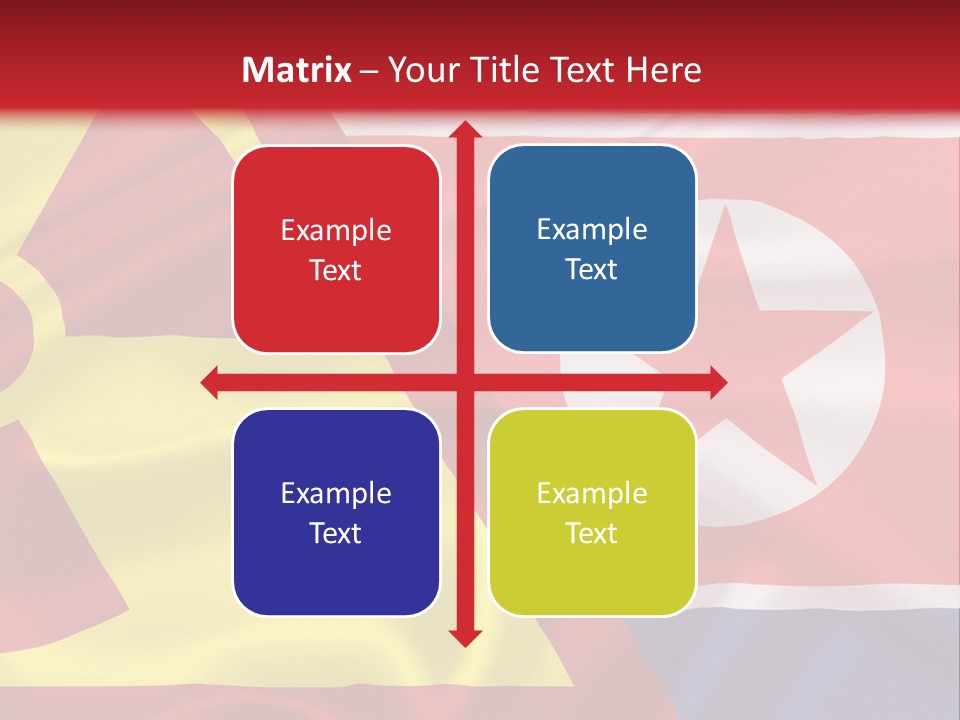 A Flag With A Radioactive Symbol On It PowerPoint Template