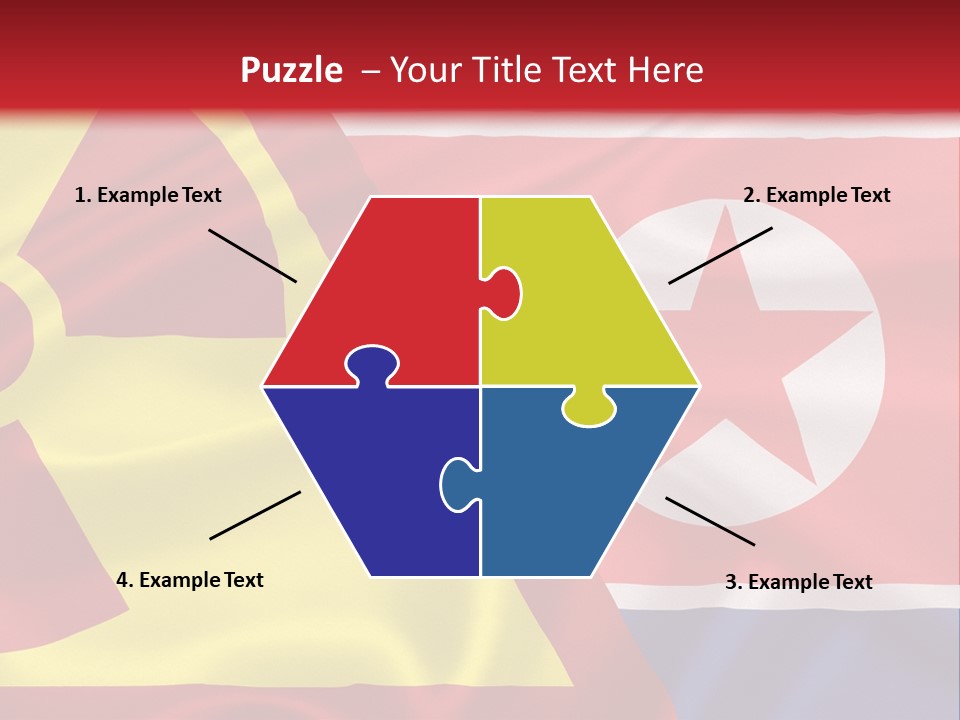 A Flag With A Radioactive Symbol On It PowerPoint Template