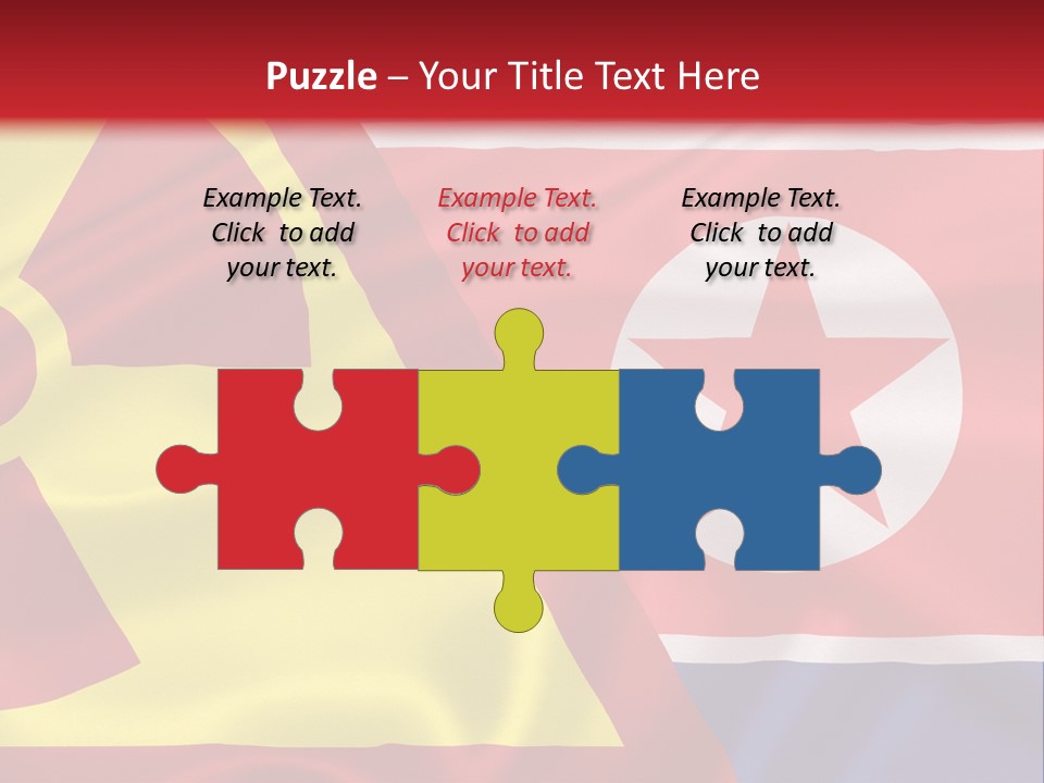 A Flag With A Radioactive Symbol On It PowerPoint Template