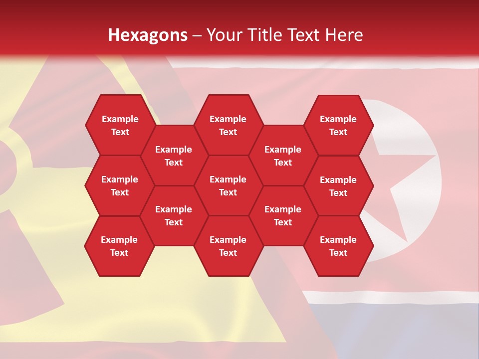 A Flag With A Radioactive Symbol On It PowerPoint Template
