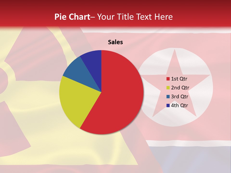 A Flag With A Radioactive Symbol On It PowerPoint Template