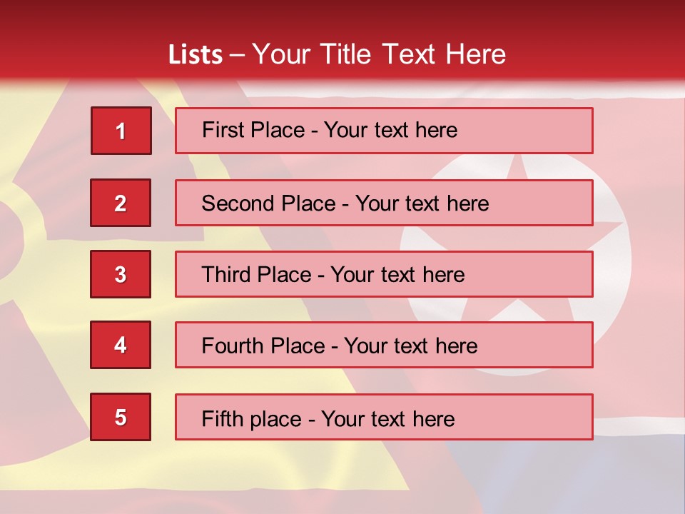 A Flag With A Radioactive Symbol On It PowerPoint Template