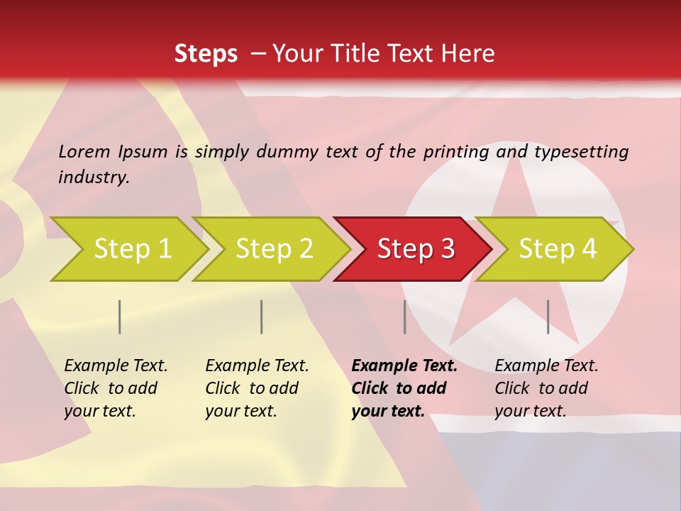 A Flag With A Radioactive Symbol On It PowerPoint Template