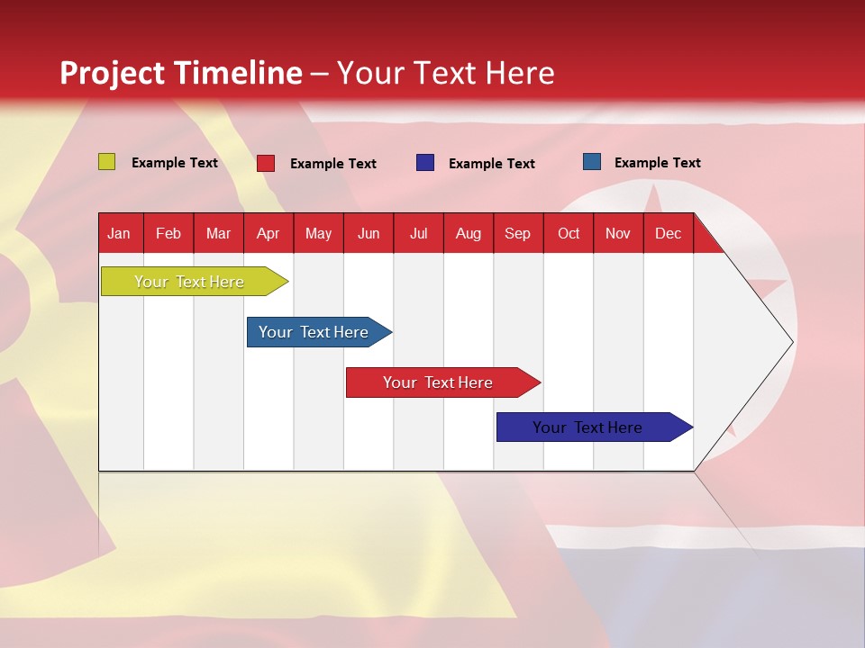 A Flag With A Radioactive Symbol On It PowerPoint Template