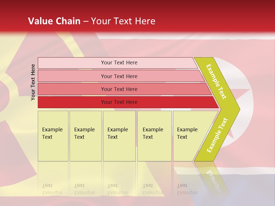 A Flag With A Radioactive Symbol On It PowerPoint Template