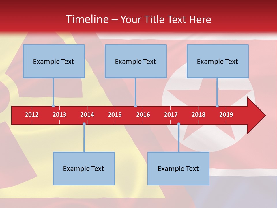 A Flag With A Radioactive Symbol On It PowerPoint Template