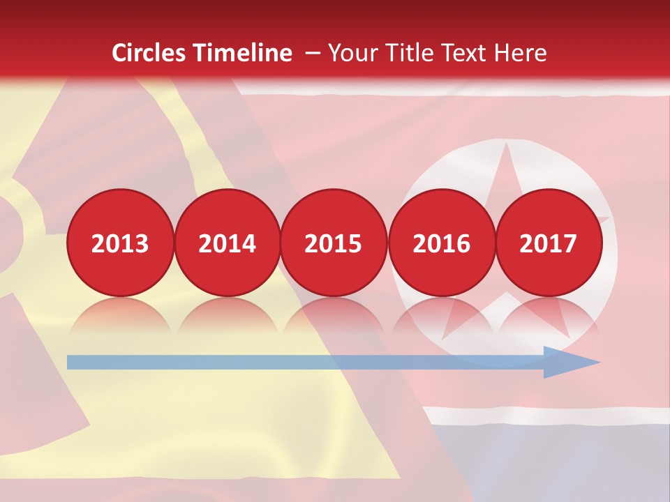 A Flag With A Radioactive Symbol On It PowerPoint Template