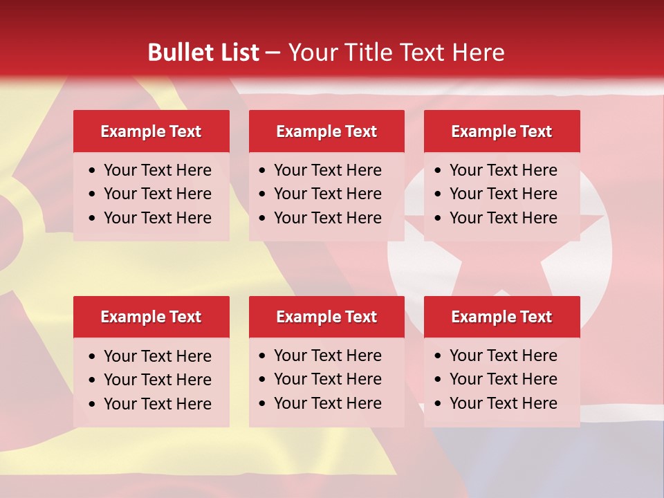 A Flag With A Radioactive Symbol On It PowerPoint Template