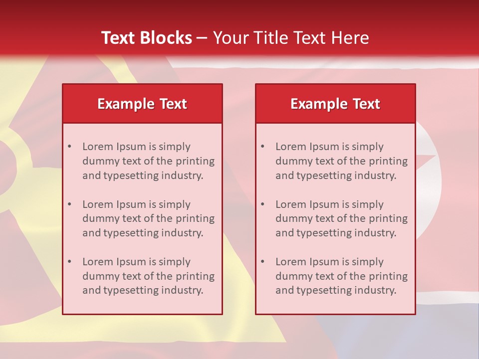 A Flag With A Radioactive Symbol On It PowerPoint Template