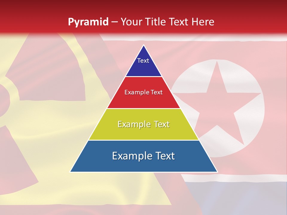 A Flag With A Radioactive Symbol On It PowerPoint Template