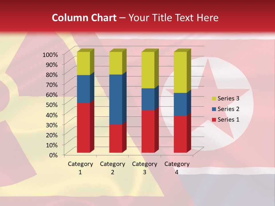 A Flag With A Radioactive Symbol On It PowerPoint Template