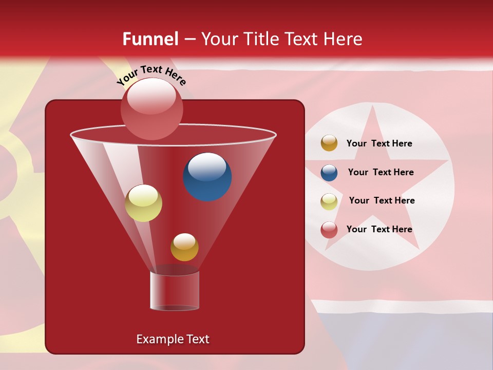 A Flag With A Radioactive Symbol On It PowerPoint Template