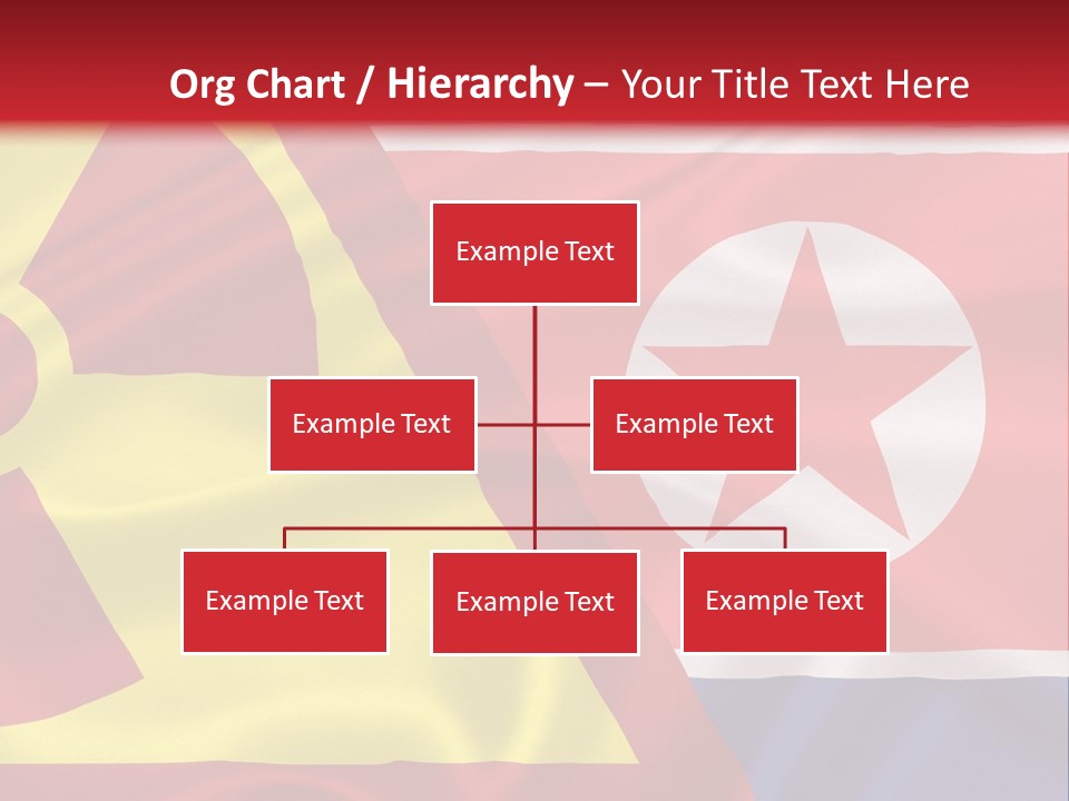 A Flag With A Radioactive Symbol On It PowerPoint Template