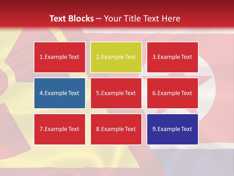 A Flag With A Radioactive Symbol On It PowerPoint Template