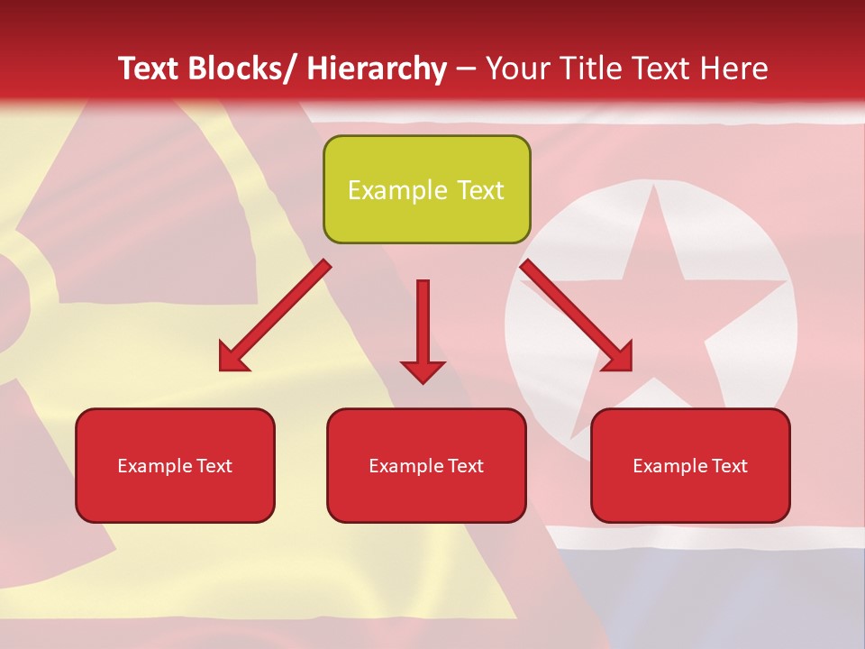 A Flag With A Radioactive Symbol On It PowerPoint Template