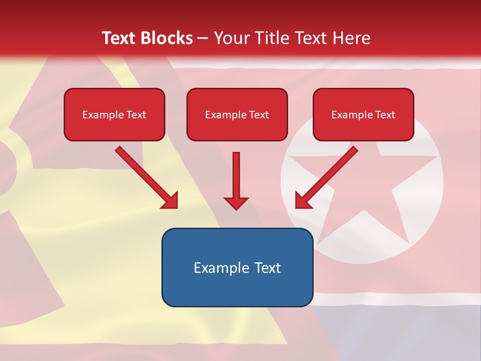 A Flag With A Radioactive Symbol On It PowerPoint Template