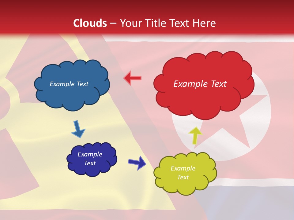 A Flag With A Radioactive Symbol On It PowerPoint Template