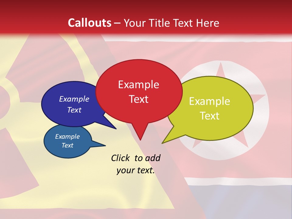 A Flag With A Radioactive Symbol On It PowerPoint Template