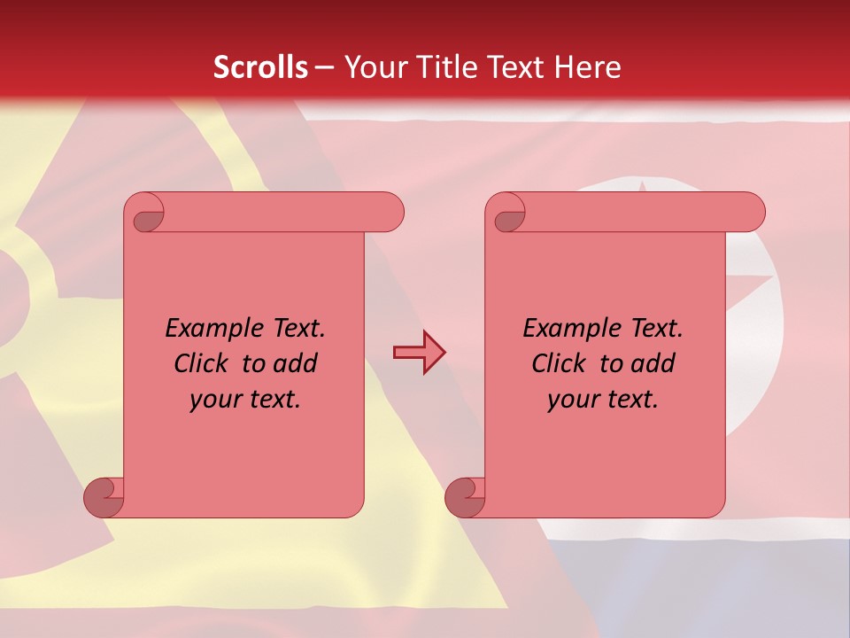 A Flag With A Radioactive Symbol On It PowerPoint Template