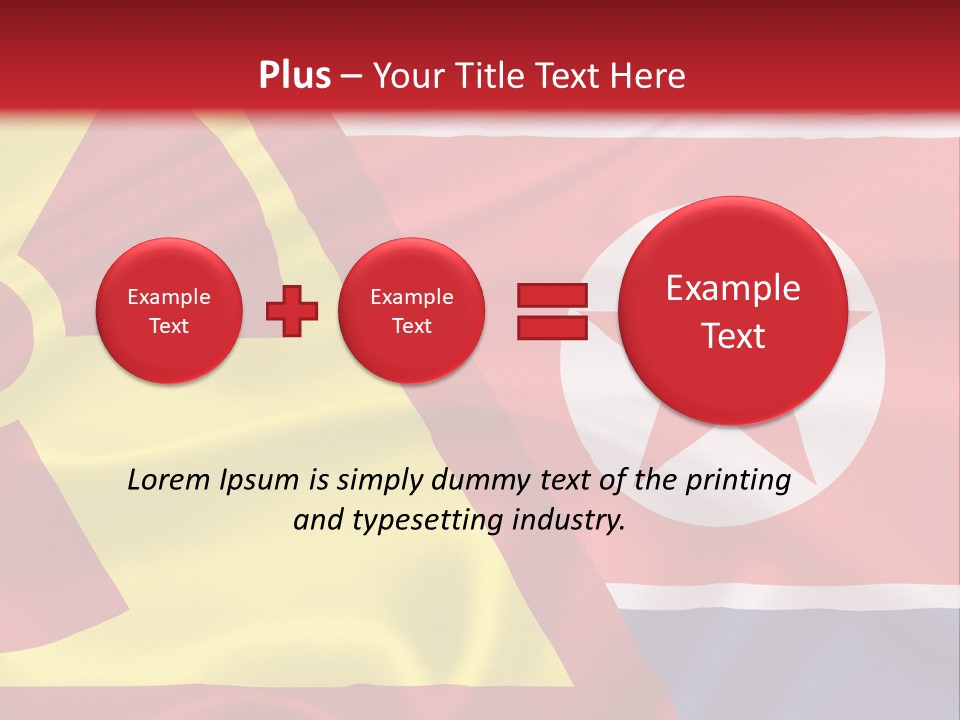 A Flag With A Radioactive Symbol On It PowerPoint Template