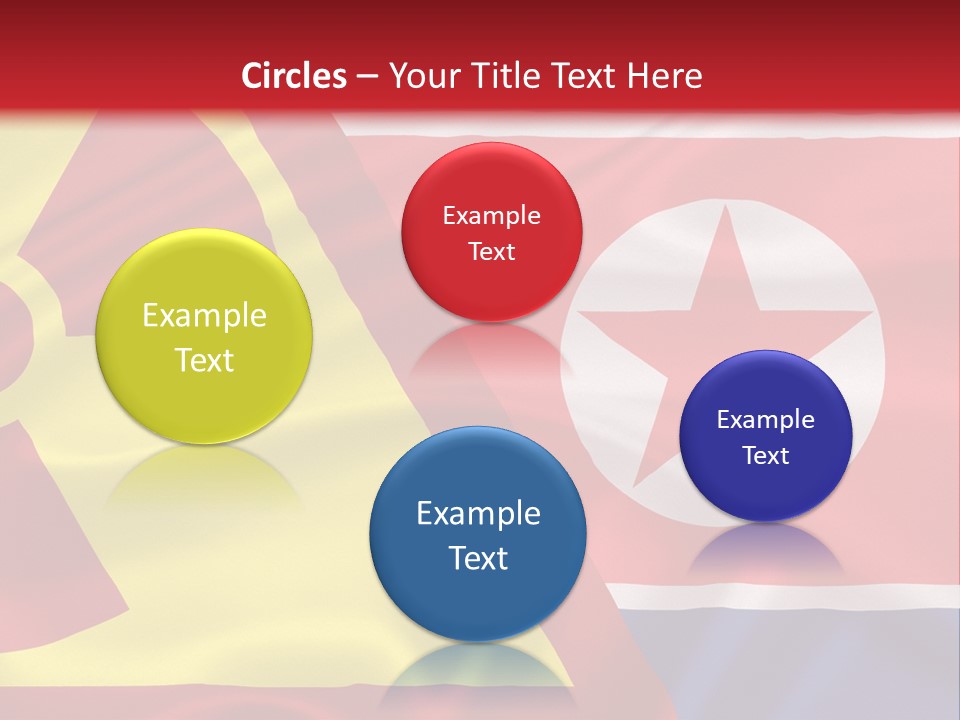 A Flag With A Radioactive Symbol On It PowerPoint Template