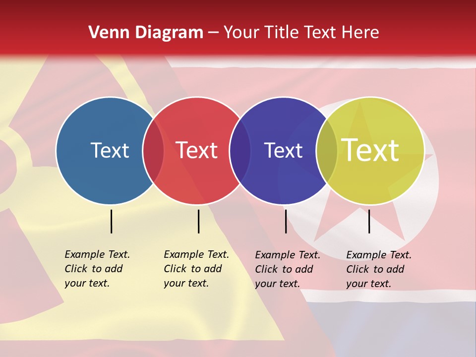 A Flag With A Radioactive Symbol On It PowerPoint Template